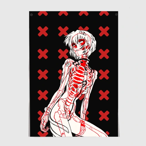 Постер Ева 00 Аянами Рей в X Ray