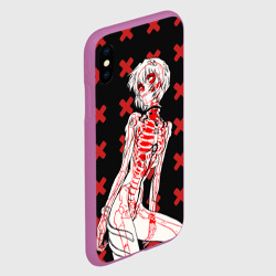 Чехол для iPhone XS Max матовый Ева 00 Аянами Рей в X Ray - фото 2