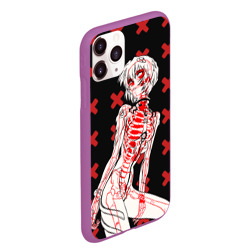 Чехол для iPhone 11 Pro Max матовый Ева 00 Аянами Рей в X Ray - фото 2