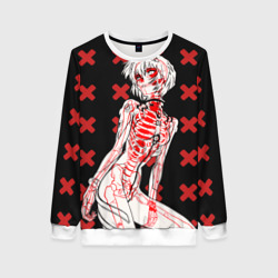 Женский свитшот 3D Ева 00 Аянами Рей в X Ray