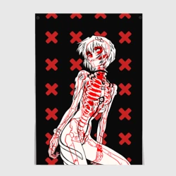 Постер Ева 00 Аянами Рей в X Ray