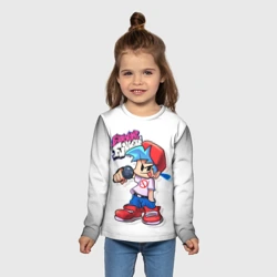 Детский лонгслив 3D FNF Парень - фото 2