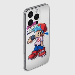 Чехол для iPhone 16 Pro Max силиконовый с защитой камеры FNF Парень - фото 2