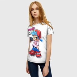 Женская футболка 3D FNF Парень - фото 2