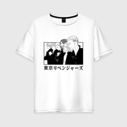 Женская футболка хлопок Oversize Tokyo Revengers Gang