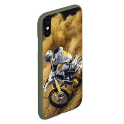 Чехол для iPhone XS Max матовый Husqvarna Хускварна sport - фото 2