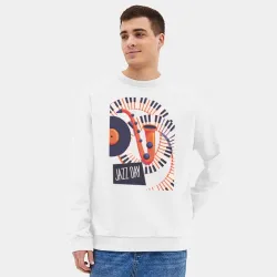 Мужской свитшот oversize без начеса хлопок Джаз - фото 2