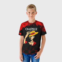 Детская футболка 3D Луффи One Piece. Большой куш - фото 2