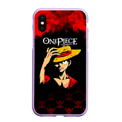 Чехол для iPhone XS Max матовый Луффи One Piece. Большой куш