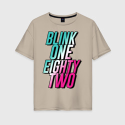 Женская футболка хлопок Oversize Blink 182