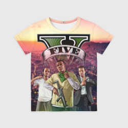Детская футболка 3D GTA v team forever and ever
