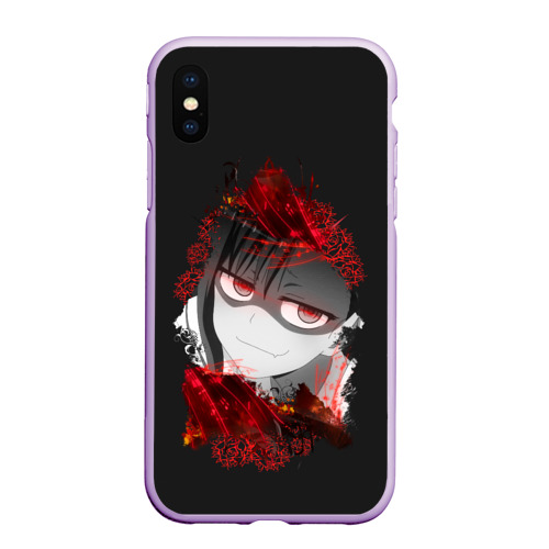 Чехол для iPhone XS Max матовый Bad Girl. Nagatoro, цвет сиреневый