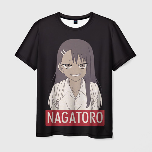 Мужская футболка с принтом Miss Nagatoro, вид спереди №1