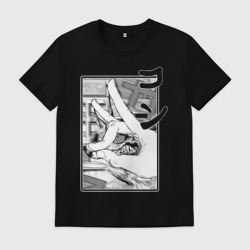 Мужская футболка хлопок Chainsaw man: Kon