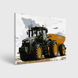 Холст прямоугольный Трактор - я Джон Дир!