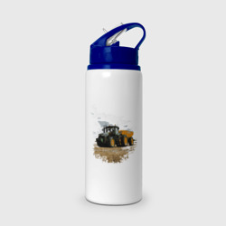 Бутылка для воды с трубочкой Трактор - я Джон Дир!