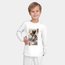 Детская пижама с лонгсливом хлопок Евангелион древняя гравюра - фото 2