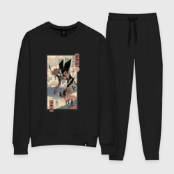 Женский костюм хлопок Евангелион древняя гравюра