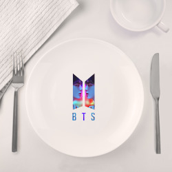 Набор: тарелка + кружка logo BTS - фото 2