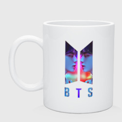 Кружка керамическая logo BTS