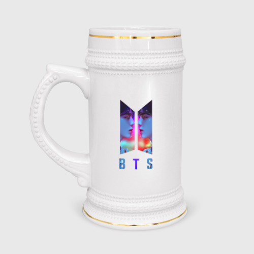 Кружка пивная logo BTS