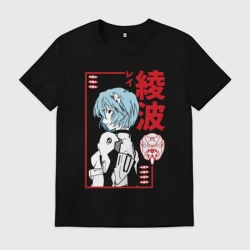 Мужская футболка хлопок Рей Аянами EVA-00