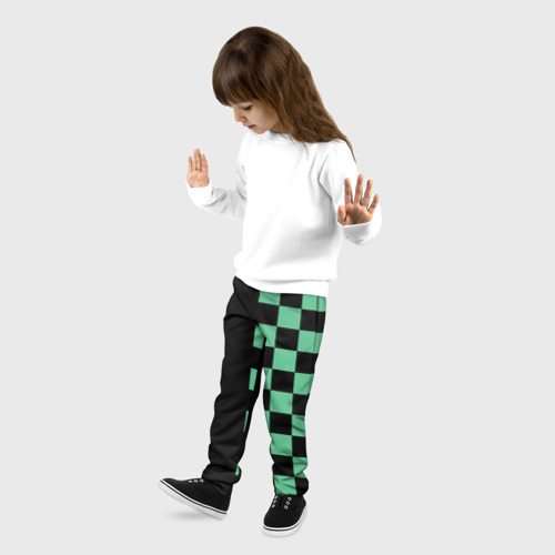 Детские брюки 3D с принтом Костюм Tanjiro Kamado танджиро, фото на моделе #1