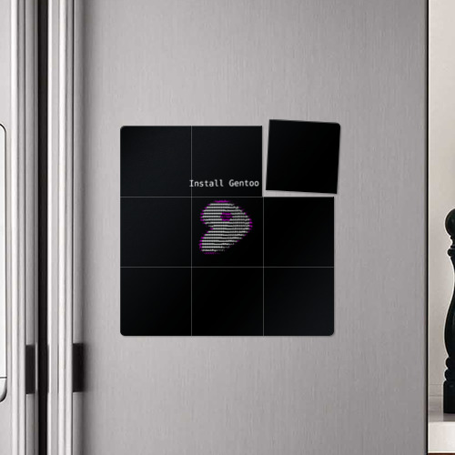 Магнитный плакат 3Х3 Install Gentoo - фото 4