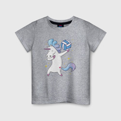 Детская футболка хлопок Unicorn Volleyball