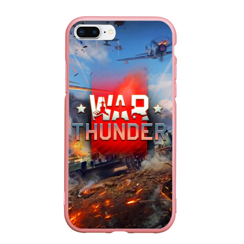 Чехол для iPhone 7Plus/8 Plus матовый War thunder Вар Тандер, цвет баблгам