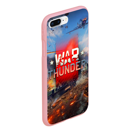 Чехол для iPhone 7Plus/8 Plus матовый War thunder Вар Тандер, цвет баблгам - фото 3