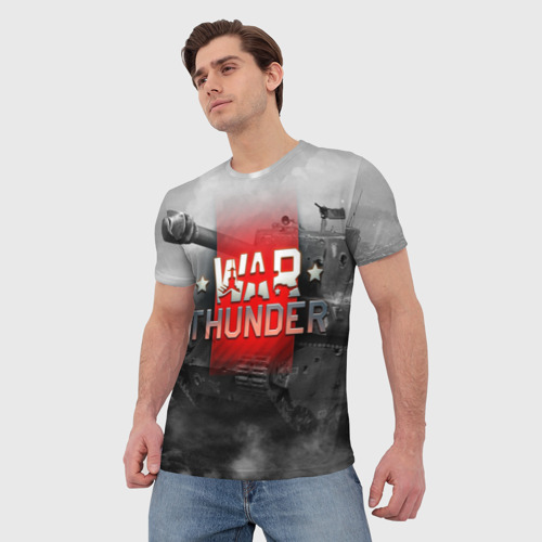 Мужская футболка 3D War thunder Вар Тандер, цвет 3D печать - фото 3