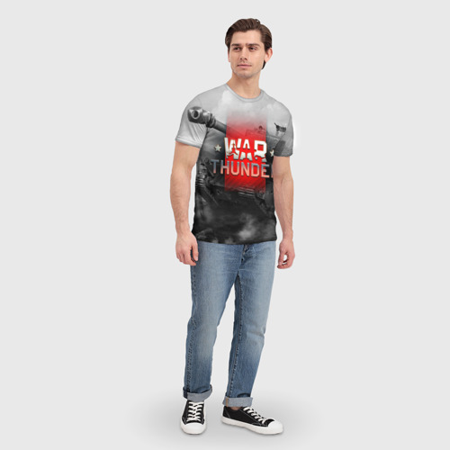 Мужская футболка 3D War thunder Вар Тандер, цвет 3D печать - фото 5