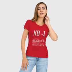 Женская футболка хлопок Slim КВ - 1 Клим Ворошилов - фото 2