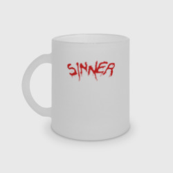 Кружка матовая стеклянная Far Cry 5 sinner грешник