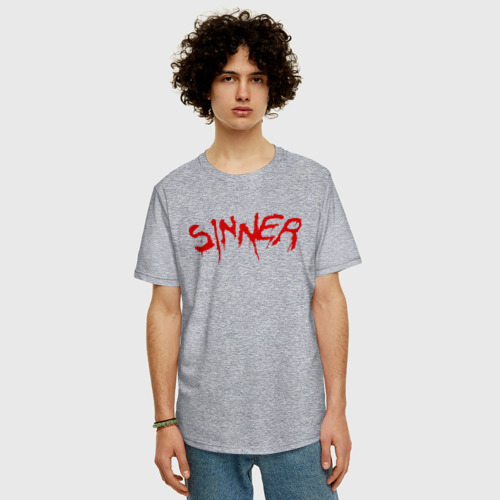 Мужская футболка хлопок Oversize Far Cry 5 sinner грешник, цвет меланж - фото 3
