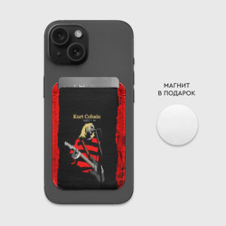 Картхолдер Magsafe магнитный Курт Кобейн Нирвана лого +спина - фото 2