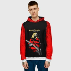 Мужская толстовка 3D Курт Кобейн Нирвана лого +спина - фото 2