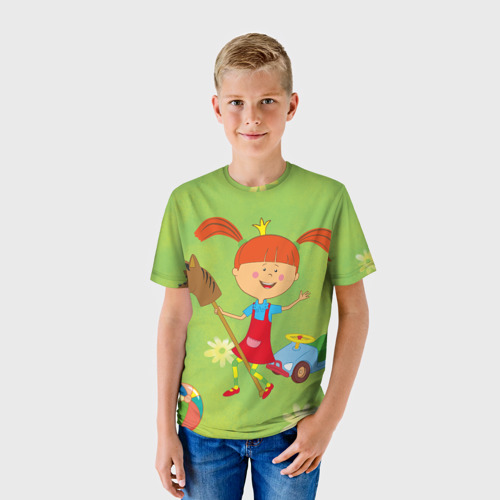 Детская футболка 3D Игры Царевны, цвет 3D печать - фото 3