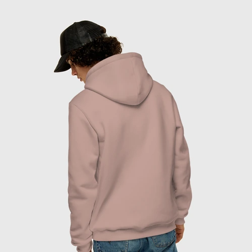 Мужская толстовка хлопок с принтом Спайк Cowboy Bebop, вид сзади #2