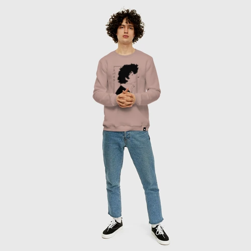 Мужской свитшот хлопок с принтом Спайк, фото #4