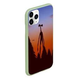 Чехол для iPhone 11 Pro Max матовый Сиреноголовый |Siren Head| Лес - фото 2