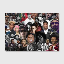 Холст прямоугольный Короли Рэпа king rap - фото 2