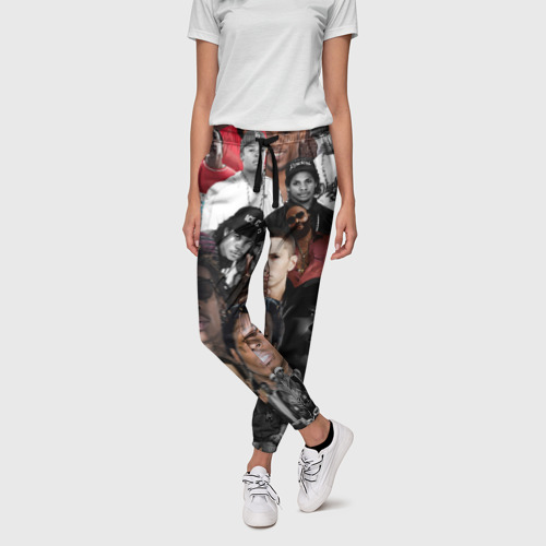 Женские брюки 3D с принтом Короли Рэпа | KING RAP, фото на моделе #1