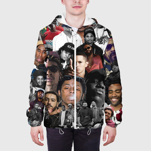Мужская куртка 3D Короли Рэпа king rap, цвет 3D печать - фото 4