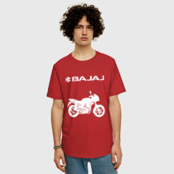 Мужская футболка хлопок Oversize Bajaj Баджадж motosport - фото 2