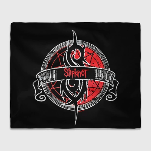 Плед 3D с принтом Слипнот, вид спереди #2