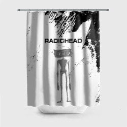 Штора 3D для ванной Radiohead Радиохед