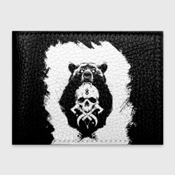 Обложка для студенческого билета Медведь С черепом