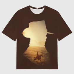 Женская футболка oversize 3D RDR2 Arthur